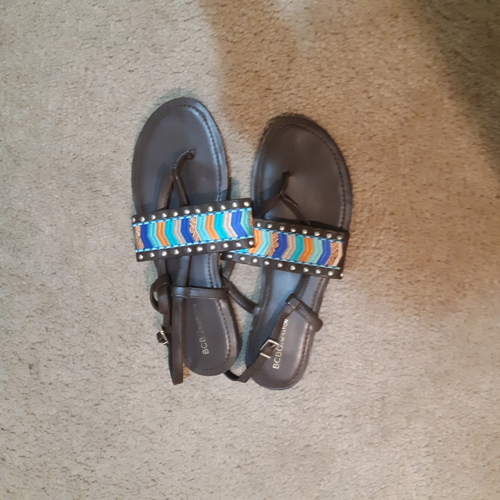 BCBG Aztec Sandals
